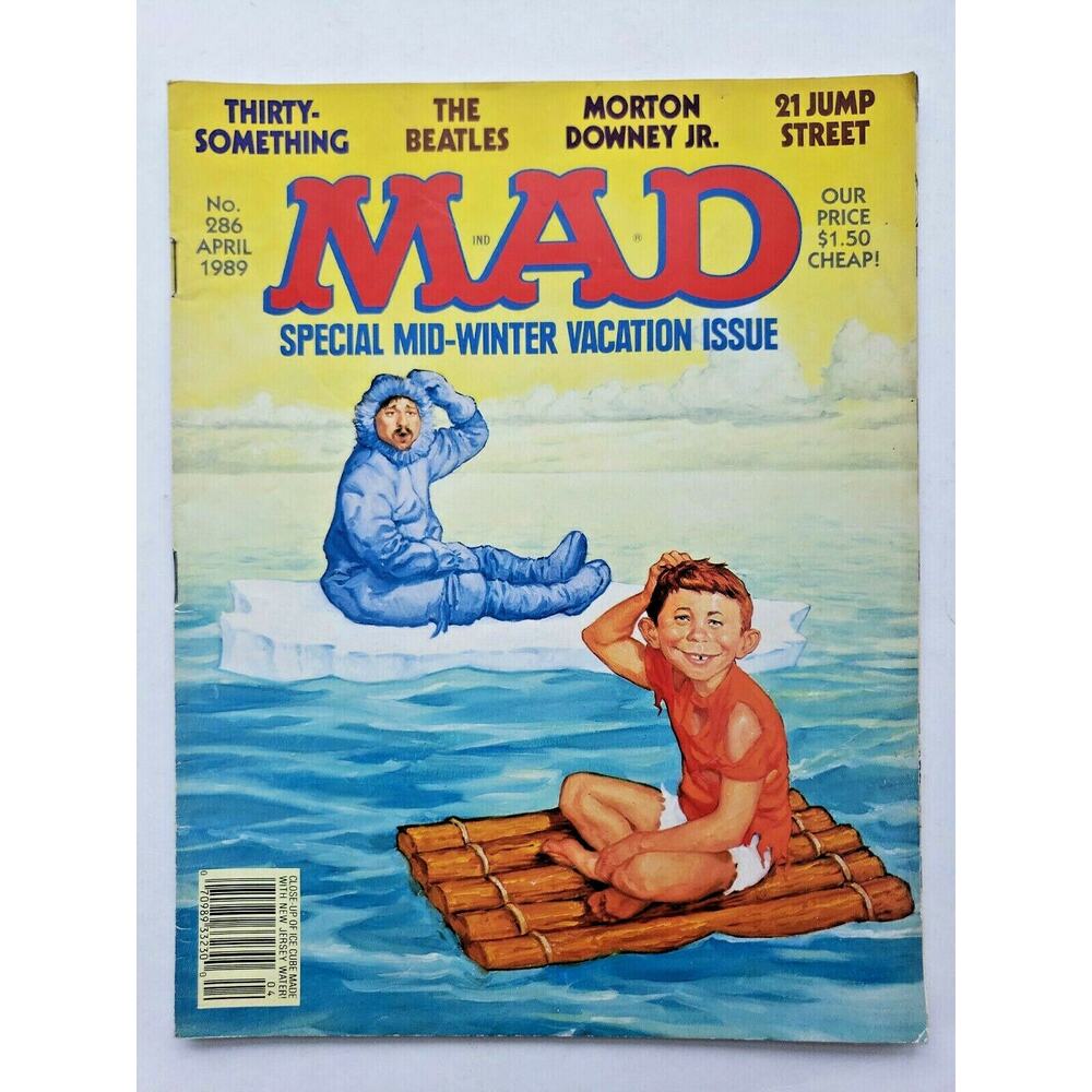 1989 MAD Magazine April No. 286 "Special Mid- Winter Vacation Issue" M‎ 268
